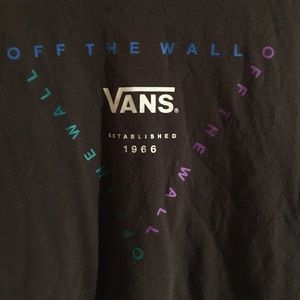 Men’s short sleeve grey vans shirt